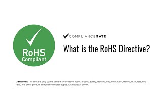 What is the RoHS Directive [upl. by Golden]