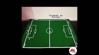 Cancha de futbol futbol maqueta deportes materialescolar [upl. by Yerffoj169]