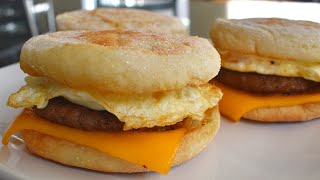 Homemade McDonalds Egg McMuffin  Egg McMuffin Recipe [upl. by Oiligriv]