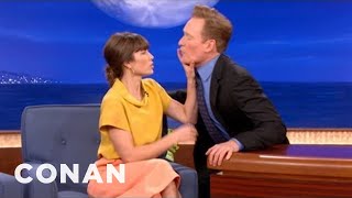 Flirt Fight Jessica Biel vs Conan OBrien  CONAN on TBS [upl. by Tedd]