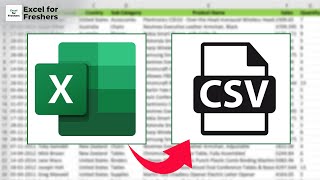 How to Convert Excel to CSV  Microsoft Excel [upl. by Stormie]