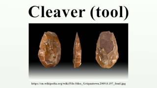 Cleaver tool [upl. by Enimzaj]