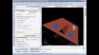 BlumatiCAD  Esercizio 7 Easy3D  Tetto con pannelli fotovoltaici e comignolo [upl. by Karlotta]