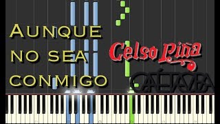 Aunque no sea conmigo  Celso Piña ft Café Tacvba  Piano Tutorial  EA Music [upl. by Nalyorf]