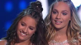 Mackenzie and Sage Samba Performance w score  DWTS Junior [upl. by Musetta]