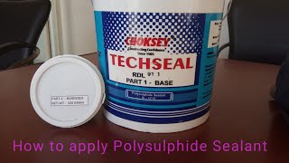 How to apply Polysulphide Sealant  gagankhatnawalia [upl. by Cazzie]