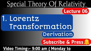 900 am Lorentz Transformations  Special Relativity  Introduction to the Lorentz transformation [upl. by Hgielsel763]