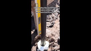 How to repair or install concrete fence port [upl. by Vez156]