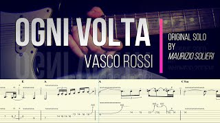 Ogni Volta  Vasco Rossi  TAB Assolo  Guitar Cover  Tutorial  Lesson  Spartito [upl. by Llij618]