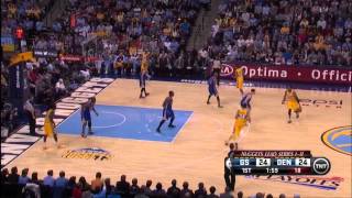 warriors  nuggets game 2 part ONE 42313 [upl. by Oirottiv]