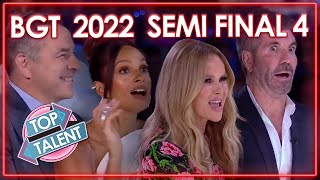 ALL 2022 BRITAINS GOT TALENT SEMI FINAL EPISODE 4  Top Talent [upl. by Korfonta]