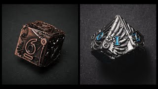 Angels and Demons  Metal Polyhedral Dice Sets [upl. by Yenrab893]