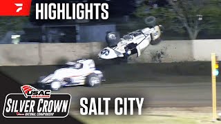 Wild Debut  USAC Silver Crown at Salt City Speedway 72024  Highlights [upl. by Thanh]