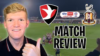 A BIG POINT Cheltenham Town Vs Bradford City Match Review [upl. by Ijneb]