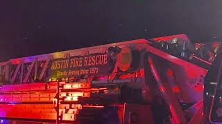 Austin House Fire Thanksgiving Day [upl. by Kcirrag592]