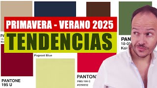 COLORES TENDENCIA PRIMAVERA VERANO 2025 mujer y hombre [upl. by Lunnete]