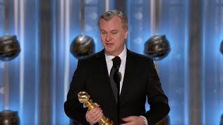 Christopher Nolan Wins Best Director – Motion Picture I 81st Annual Golden Globes [upl. by Elva]