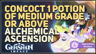 Concoct 1 potion of medium grade or above Genshin Impact [upl. by Tore13]