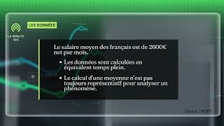 Le salaire des français  salaire moyen salaire médian quelles différences  La minute SES 04 [upl. by Ahtanamas571]