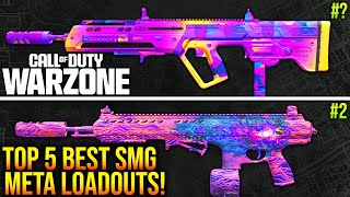 WARZONE New TOP 5 BEST SMG META LOADOUTS After Update WARZONE 3 Best Weapons [upl. by Eelatsyrc]