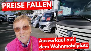 WOHNMOBIL PREISE FALLEN SCHON WIEDER Werbung Ausverkauf auf dem Wohnmobilplatz Eine Doku [upl. by Ihdin]