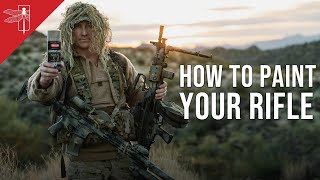 HOW TO PAINT YOUR RIFLE  TRAVIS HALEY [upl. by Ytinav]