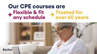 Becker CPE Courses amp Online Courses for CPE Credits [upl. by Rivi]