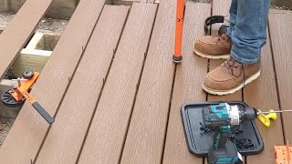 How to Install Trex Composite Decking  Hidden Camo Fasteners 10x Faster build DIY [upl. by Morvin7]