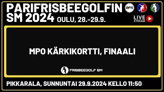 Parifrisbeegolfin SM 2024 MPO Kärkikortti Finaali [upl. by Estus]