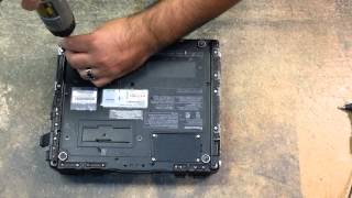 Panasonic cf19 bottom case removal [upl. by Naira]