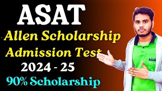 Allen Scholarship Admission Test 202324  ASAT Syllabus  Allen ASAT Exam Preparation  Asat 2024 [upl. by Ransom]