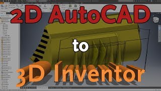 Import AutoCAD Drawings to Inventor  Autodesk Virtual Academy [upl. by Walther]