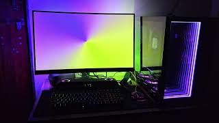 My Ambient Light Monitor LED Setup along with ASUS Aura Syncs Adaptive Sync Technology [upl. by Eelarbed93]