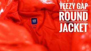 YEEZY GAP ROUND JACKET “RED” REVIEW AND SIZING [upl. by Anirazc]