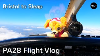 Bristol To Sleap  VFR On Top  Climbing Cruising Descending With Flaps [upl. by Ulphiah110]