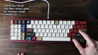 This Keyboard is so Quirky  Daring Run Flip 6P [upl. by Nenney]