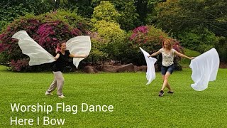 Worship Flag Dance  Here I Bow  Bethel Music  Ft Joanne amp June [upl. by Ardnauqal]