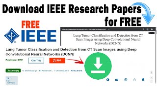 how to download IEEE research papers for free without being a IEEE member [upl. by Schubert101]