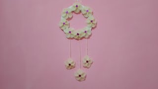 Foam Sheet Flowers 🌺🌺  Foam Sheet Craft  Amazing Wall Hanging  Best Out Of Waste  NewDesignArt [upl. by Joshi]