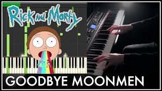 Rick and Morty  Goodbye Moonmen Synthesia Tutorial [upl. by Tray]