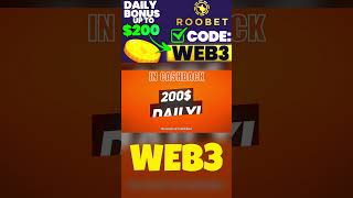 ROOBET PROMO CODE  WEB3  BONUS ON ROOBET [upl. by Hgieliak]