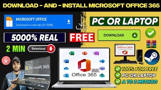 📥 MICROSOFT OFFICE DOWNLOAD PC FREE  HOW TO DOWNLOAD MICROSOFT OFFICE 365 OFFLINE FREE LIFETIME [upl. by Airdnaxela]