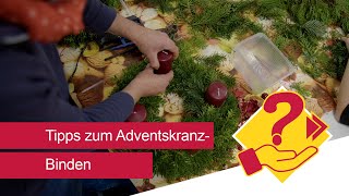 Tipps zum AdventskranzBinden mit dem KDFB Gerolfing [upl. by Walczak]