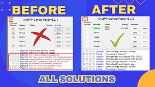 Fix Error Apache Shutdown Unexpectedly in XAMPP SOLVED [upl. by Hsevahb965]