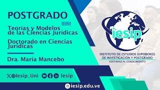 Postgrado Doctorado en Cs Jurídicas  Teorías y Modelos de las Cs Jurídicas  Dra María Mancebo [upl. by Ahseyk]