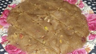 gomer atar halua recipewheat halwa  how to make perfect wheat halwa recipe [upl. by Fayth936]