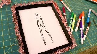 DIY Croquis Whiteboard for Fashion Design [upl. by Ecinehs691]