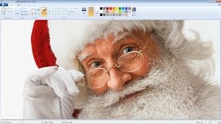 Unbelievably Realistic Microsoft Paint Art  Santa Claus Speed Painting Time Lapse [upl. by Balmuth]