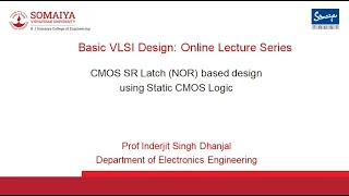 CMOS SR Latch NOR based design using Static CMOS Logic [upl. by Cardwell891]