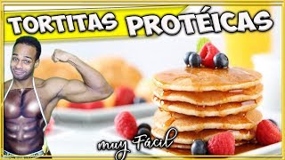 TORTITAS PROTÉICAS Receta Fácil 🥞 Desayuno fitness saludable [upl. by Enrobialc143]